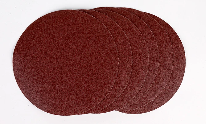 Red aluminum oxide abrasive sanding discs